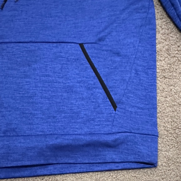 Under Armour ColdGear Mens Long Sleeve Pullover Loose Hoodie Royal Blue Size M - Picture 6 of 9